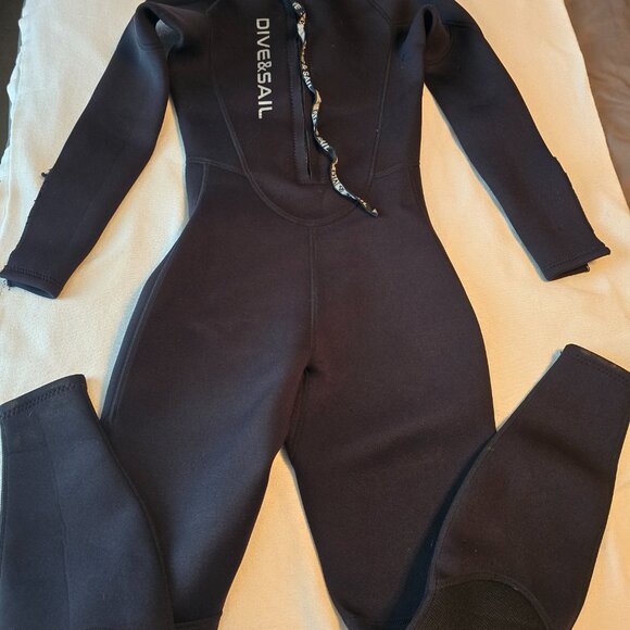 Dive & Sail Black Thermal 3MM Womens Wet Suit Long Sleeve & Full Leg Coverage - Picture 11 of 16